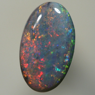 SOLID BLACK OPAL Red fire moves over blues SEE VIDEO